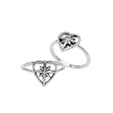 Balinese silver simple designer ring with polished finish